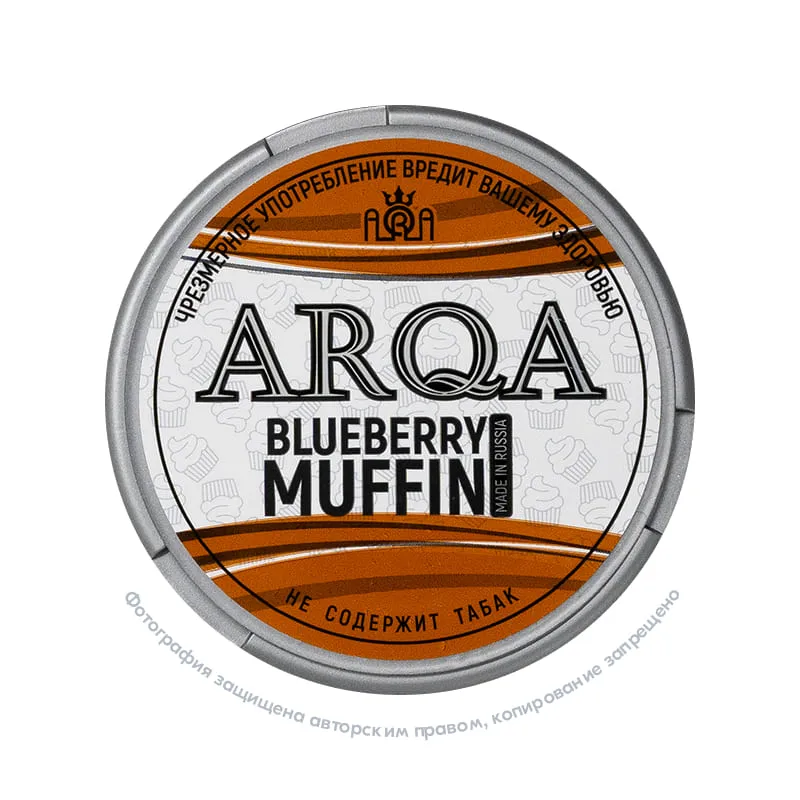 Снюс ARQA Blueberry Muffin, 70 мг/г, черничный маффин