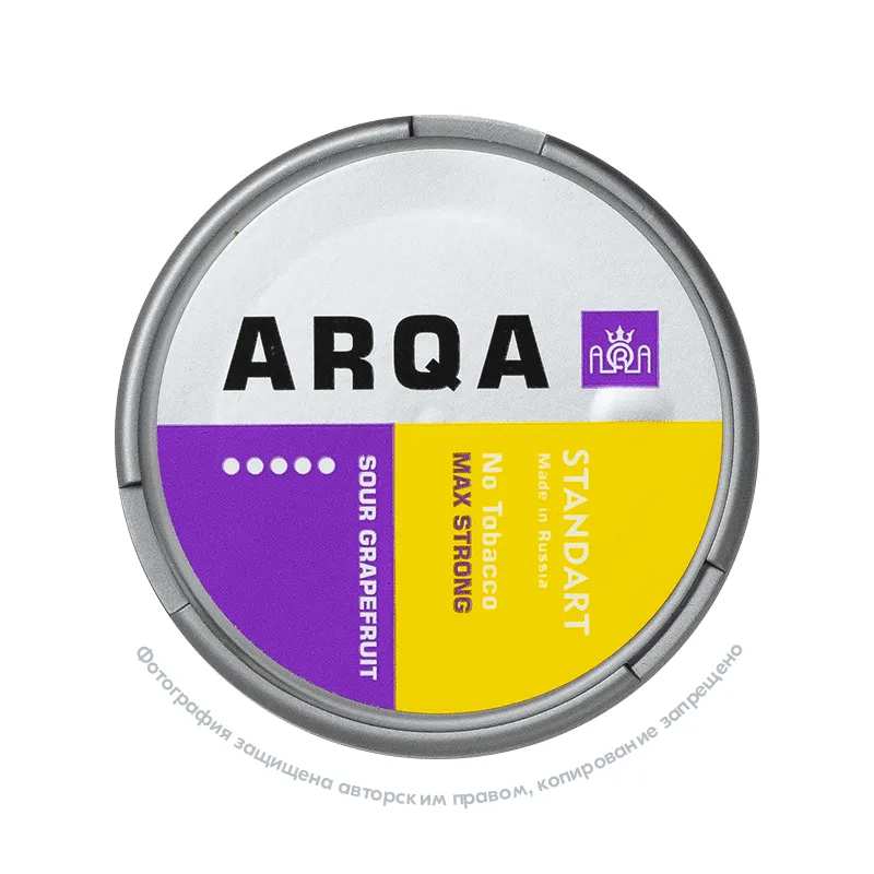 Снюс ARQA Max Strong Sour Grapefruit, 100 мг/г, кислый грейпфрут