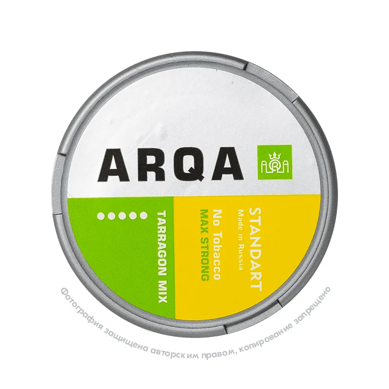 Снюс ARQA Max Strong Tarragon Mix, 100 мг/г, напиток «Тархун»