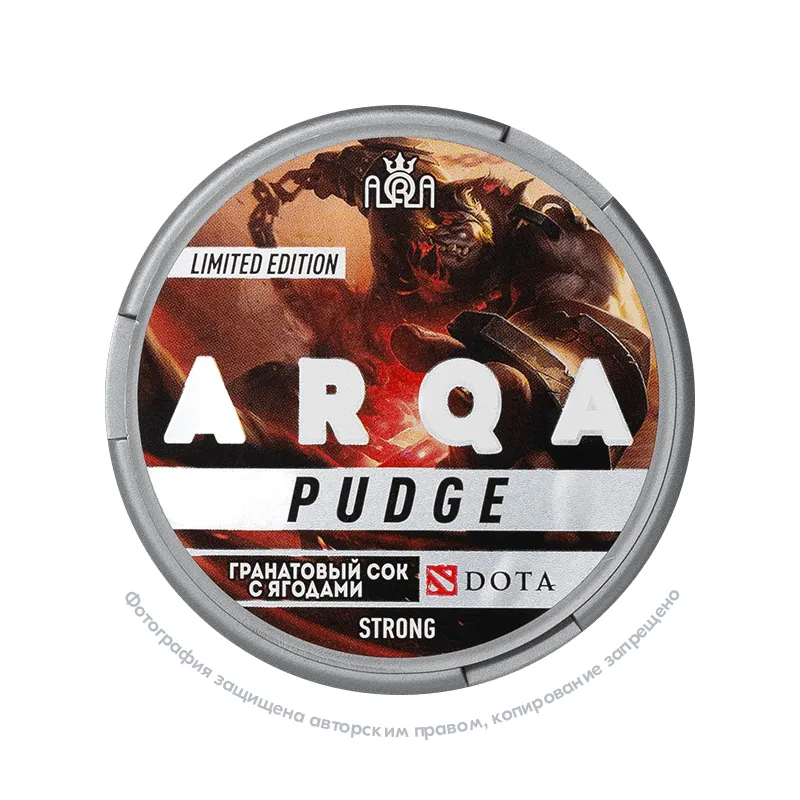Снюс ARQA Dota Pudge, 120 мг/г, гранатовый сок и ягоды, limited edition