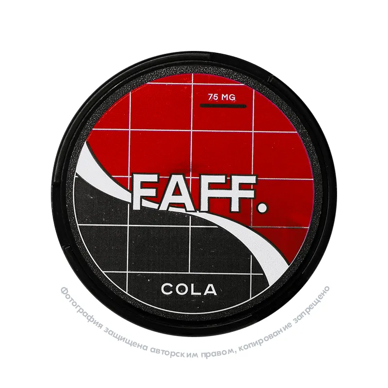 Снюс FAFF Cola, 75 мг/г, кола, slim portion