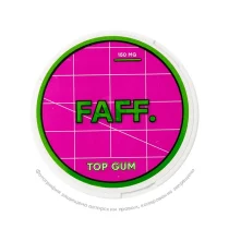 Снюс FAFF Top Gum, 150 мг/г, жвачка с киви и клубникой, slim portion