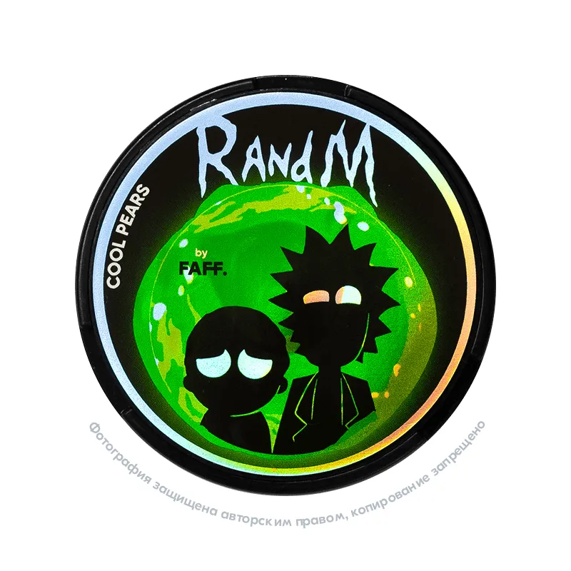 Снюс FAFF RandM Cool Pears, 150 мг/г, груша, манго и мята, slim portion
