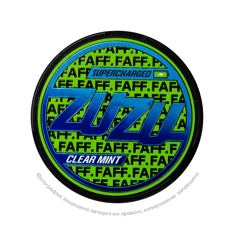 Снюс FAFF ZUZU Clear Mint, 150 мг/г, мята, slim portion