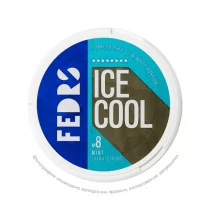 Снюс FEDRS Ice Cool №8 Mint Extra Strong, 55 мг/г, мята, slim portion