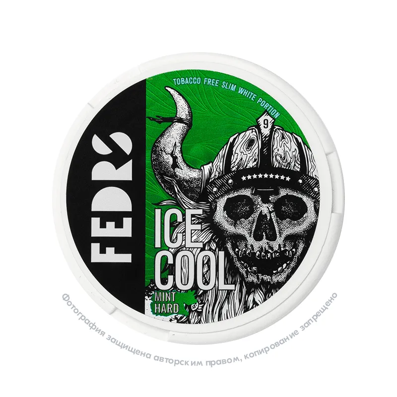 Снюс FEDRS Ice Cool №9 Mint Hard, 65 мг/г, мята, slim portion