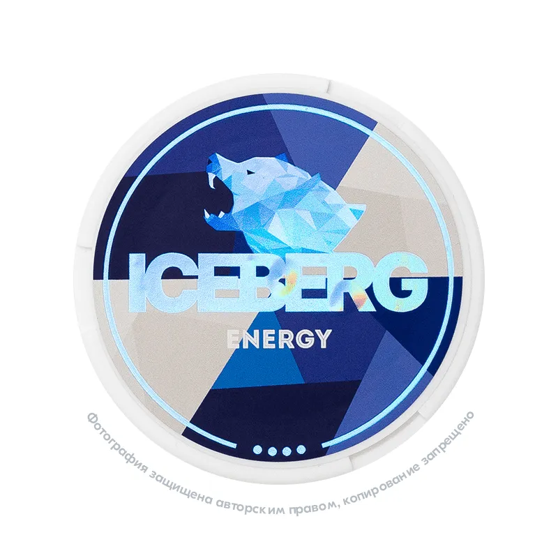 Снюс Iceberg Extra Strong Energy, 100 мг/г, энергетик, slim portion