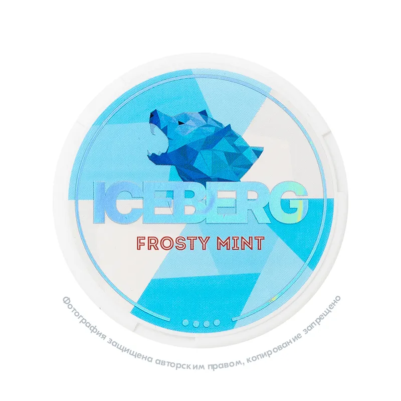 Снюс Iceberg Strong Frosty Mint, 75 мг/г, мята, slim portion