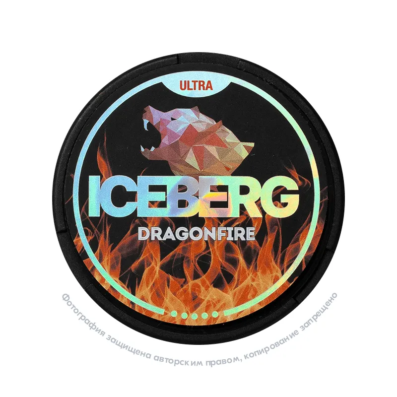 Снюс Iceberg Ultra Dragonfire, 150 мг/г, аромат японских цветов, slim portion