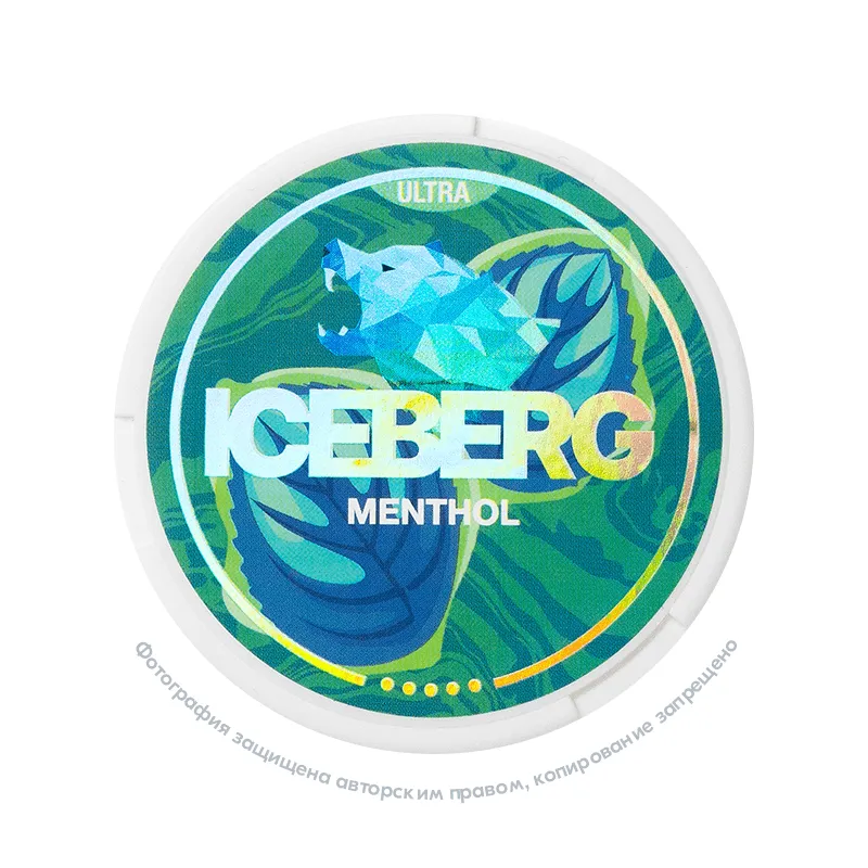 Снюс Iceberg Ultra Mentol, 150 мг/г, ментол, slim portion