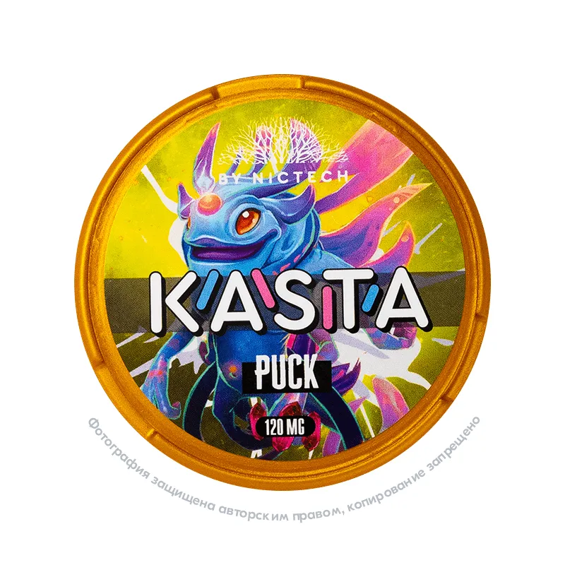 Снюс Kasta Dota 2 Puck, 120 мг/г, жвачка с ананасом, slim portion