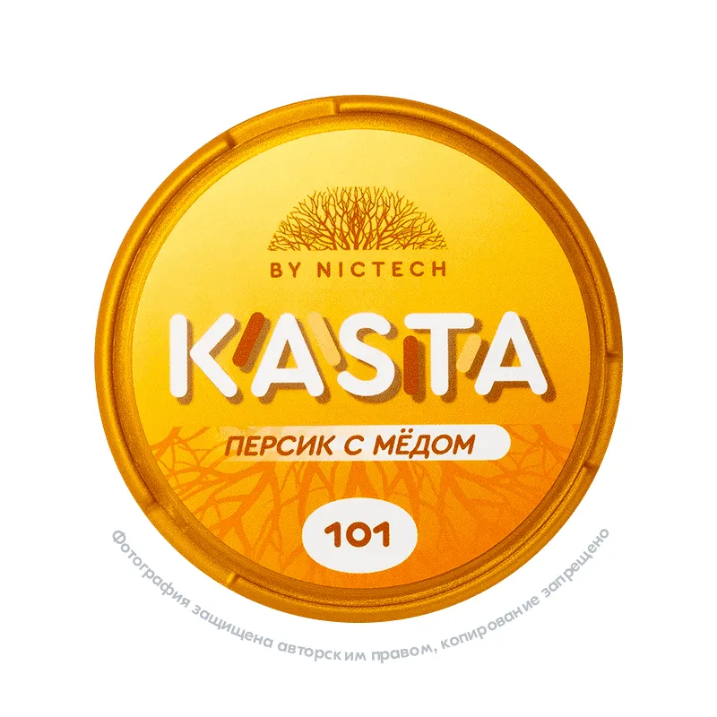 Снюс Kasta Classic Персик с Мёдом, 101 мг/г, персик с мёдом, slim portion