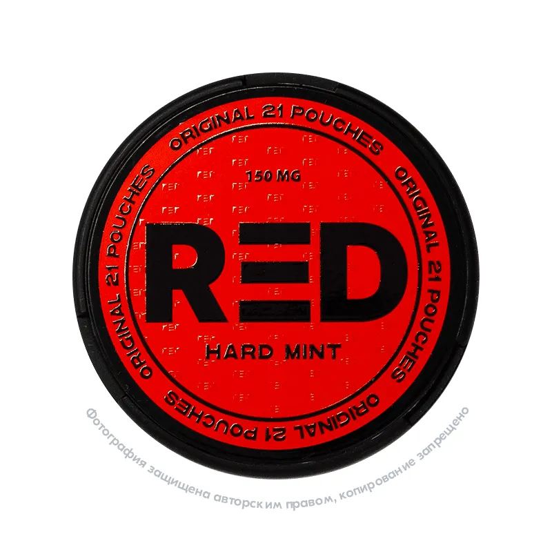 Снюс RED Hard Mint, 150 мг/г, мята, slim portion