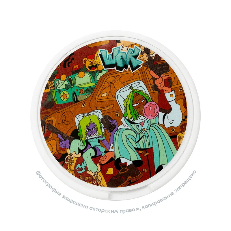 Снюс ШОК Облава на Черную Смородину и Хвою, 150 мг/г, жвачка с черной смородиной и хвоей, slim portion