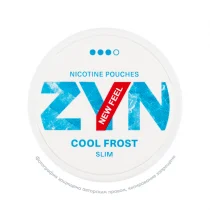 Снюс Zyn Strong Cool Frost, 9 мг/порция, мята и ментол, slim portion, white