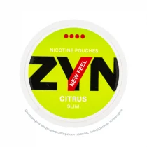 Снюс Zyn Extra Strong Citrus, 11 мг/порция, цитрус, slim portion, white