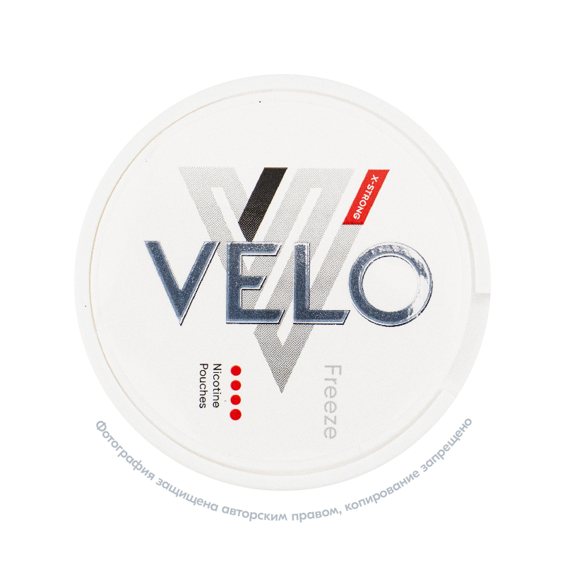 Снюс VELO X-Strong Freeze, 16 мг/г, мята, slim portion