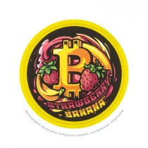 Снюс Bitcoin Strawberry Banana, 200 мг/г, клубника и банан, slim portion