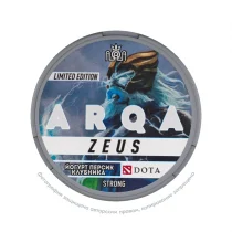 Снюс ARQA Dota Zeus, 120 мг/г, йогурт, персик и клубника, limited edition