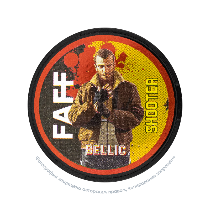 Снюс FAFF Shooter Bellic, 150 мг/г, карамельный кофе, slim portion