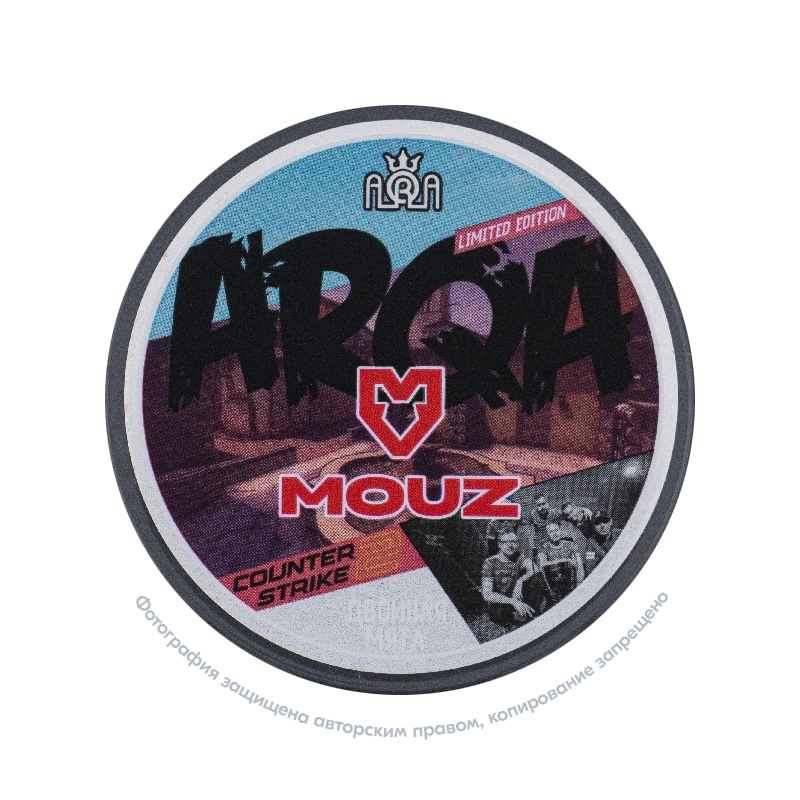 Снюс ARQA Counter-Strike 2 Mouz, 120 мг/г, двойная мята, limited edition