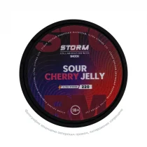 Снюс ШОК Storm Sour Cherry Jelly, 220 мг/г, кислый вишневый мармелад, slim portion